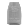 Gemini Mantra Pencil Skirt - Grey