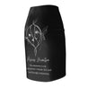 Pisces Mantra Pencil Skirt - Black