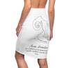 Aries Mantra Pencil Skirt - White