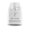 Libra Mantra Pencil Skirt - White