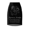 Aquarius Mantra Pencil Skirt - Black