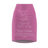 Taurus Mantra Pencil Skirt - Pink