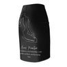 Aries Mantra Pencil Skirt - Black