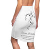 Cancer Mantra Pencil Skirt - White