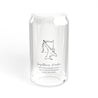 Sagittarius Mantra Eco-Friendly Sipper Glass, Reusable Drinkware, Perfect for Smoothies, Water, Gifts for All Occasions, Sustainable Lifestyle, Bamboo Lid