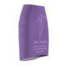 Libra Mantra Pencil Skirt - Lavender