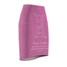 Taurus Mantra Pencil Skirt - Pink