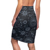 Women's Starry Night Pencil Skirt - Black