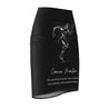 Cancer Mantra Pencil Skirt - Black