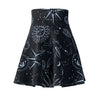 Starry Night Women's Skater Skirt - Black