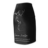 Cancer Mantra Pencil Skirt - Black