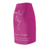 Cancer Mantra Pencil Skirt - Hot Pink