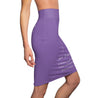 Libra Mantra Pencil Skirt - Lavender