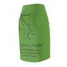 Sagittarius Mantra Pencil Skirt - Green