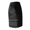 Aquarius Mantra Pencil Skirt - Black
