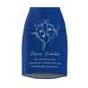 Pisces Mantra Pencil Skirt - Blue