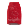 Aries Mantra Pencil Skirt - Red