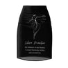 Libra Mantra Pencil Skirt - Black