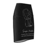Scorpio Mantra Pencil Skirt - Black
