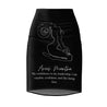 Aries Mantra Pencil Skirt - Black