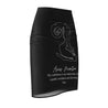 Aries Mantra Pencil Skirt - Black