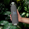 French Pisces Copper Vacuum Insulated Bottle, 22oz - Multiple Colors