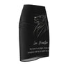 Leo Mantra Pencil Skirt - Black