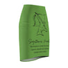Sagittarius Mantra Pencil Skirt - Green