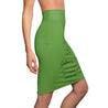 Sagittarius Mantra Pencil Skirt - Green