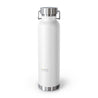 Aries Copper Vacuum Insulated Bottle, 22oz - White