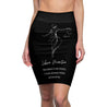 Libra Mantra Pencil Skirt - Black
