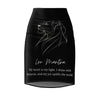 Leo Mantra Pencil Skirt - Black