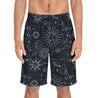 Starry Night Men's Board Shorts - Black