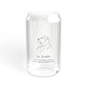 Leo Mantra Eco-Friendly Sipper Glass, Reusable Drinkware, Perfect for Smoothies, Water, Gifts for All Occasions, Sustainable Lifestyle, Bamboo Lid