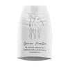 Gemini Mantra Pencil Skirt - White