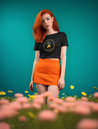 Aries Element Champion Women's Cropped T-Shirt - Black