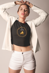 Aries Element Champion Women's Cropped T-Shirt - Black
