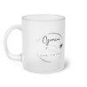 Gemini Frosted Glass Mug