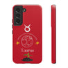 Taurus Cell Phone Cases - Tough - Red
