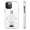 Taurus Cell Phone Cases - Tough - White