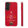 Capricorn Cell Phone Cases - Tough - Red