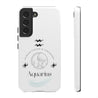 Aquarius Cell Phone Cases - Tough - White