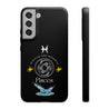 Pisces Cell Phone Cases - Tough - Black