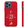 Leo Cell Phone Cases - Tough - Red