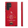 Capricorn Cell Phone Cases - Tough - Red