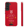 Taurus Cell Phone Cases - Tough - Red
