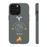 Aries Cell Phone Cases - Tough - Gray