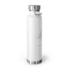 French Virgo Copper Vacuum Insulated Bottle, 22oz - White