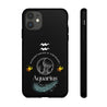 Aquarius Cell Phone Cases - Tough - Black