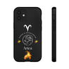 Aries Cell Phone Cases - Tough - Black
